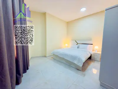 An exceptionally luxurious and upscale one-bedroom apartment with a living room, featuring brand-new, high-end furnishings and situated in a prime loc