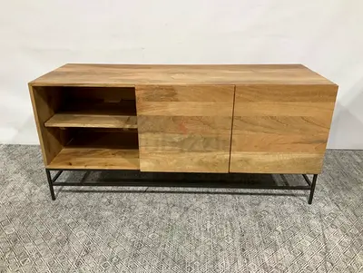 West elm Modern Wooden Media Console with Metal Legs