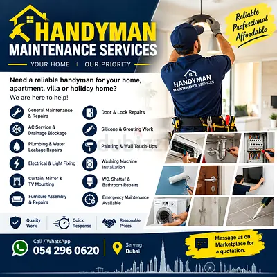 Handyman Maintenance Services - General Home & Villa Repairs (Dubai)