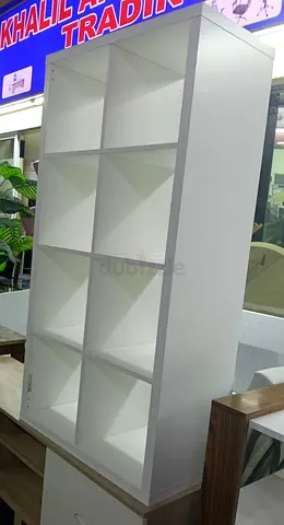 White 8-Cube Storage Shelf Unit - Good Condition