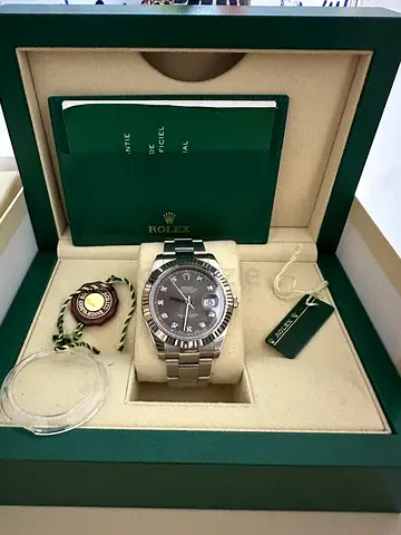 Rolex Datejust 41 Diamond Rhodium Dial - 2015 - Full Set