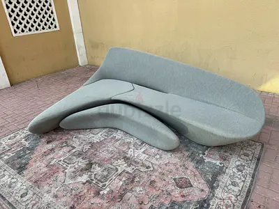 B&B Italian Moon System Grey Fabric Sofa