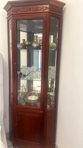 Vintage Solid Thai Rosewood Corner Display Cabinet
Selling Dhs 2000