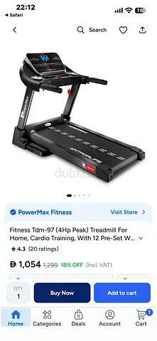 Power max TDM 97 Treadmill