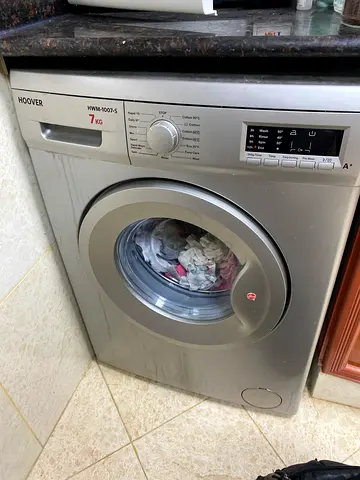 Hoover 7kg Front Load Washing Machine - Silver, Good Working Condition