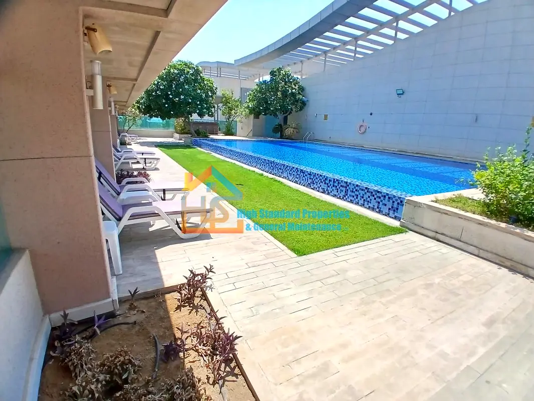 Elegant 3BHK Apartment for Rent | Maid Room | Balcony | Parking | Gym & Pool | Al Khalidiyah, Near Khalidiyah Corniche