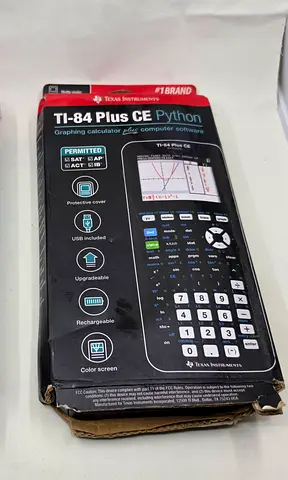 TI-84 Plus CE Graphing Calculator (used, box included)