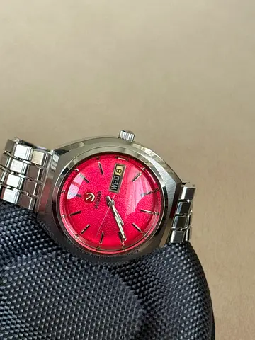 Vintage Rado Companion Watch with Red Dial