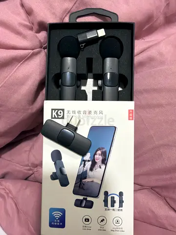 K9 Wireless Clip-on Lavalier Microphone Set (Dual Mics) - Like New