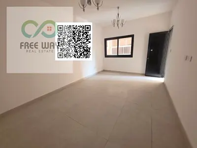 Annual Rent in Ajman – Al Nuaimiya Brand-new 2-bedroom apartment with a separate living room, first tenant, featuring spacious rooms, a closed living