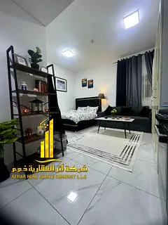 Luxury Studio | Fully Furnished | Distinctive view | For Monthly Rent | In a prime location in Ajman