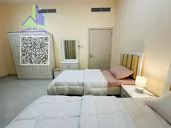 An exceptionally luxurious and high-end two-bedroom apartment with a living room, fully furnished wi