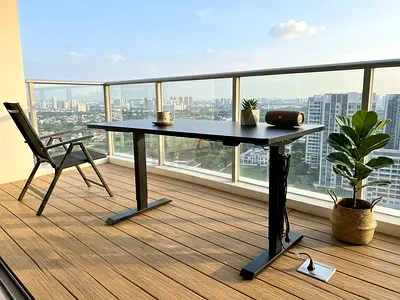 Ikea Electric Height Adjustable Standing Desk - Black, Good Condition