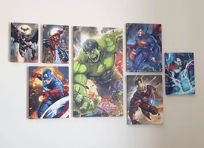 Superheroes canvas