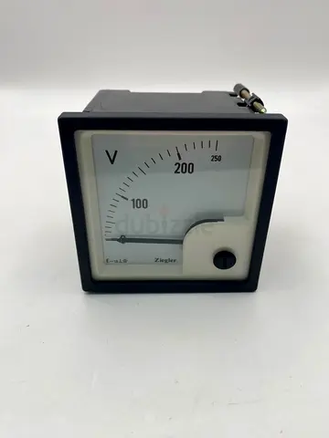 Ziegler EQ 72 Analog AC Voltmeter 0–250V (72x72mm) Moving Iron Panel Meter – New with Box