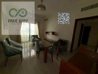 A fully furnished apartment is available for annual rent in Ajman, specifically in the vibrant and prestigious Al Jurf 2 area, next to the National Sc