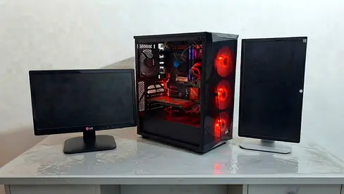 Gaming & Editing PC Setup | Dual Monitor Setup | 1080p Gaming | Work & Productivity
