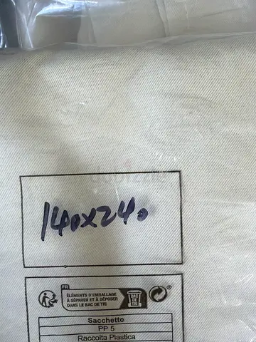 Cream white brand new sheer curtains 140x240 cm - new, still in packaging