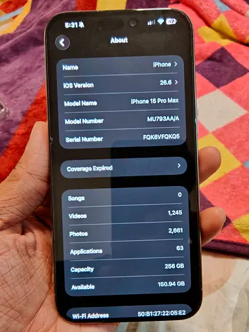 Iphone 15 Pro Max TDRA
