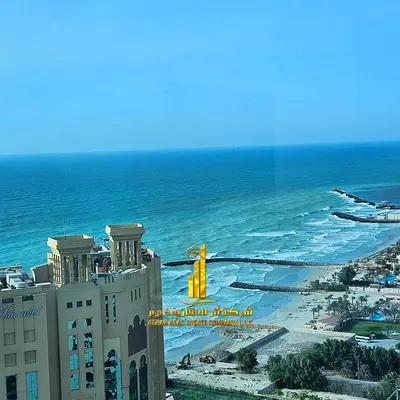 باطلاله بحريه.شقة فاخره🌟3 غرف وصالة مع بلكونه. للإيجار الشهري عجمان برج الواحه. تشمل الفواتير والإنترنت وموقف سيارة .موقع مميز وخدمات قريبة