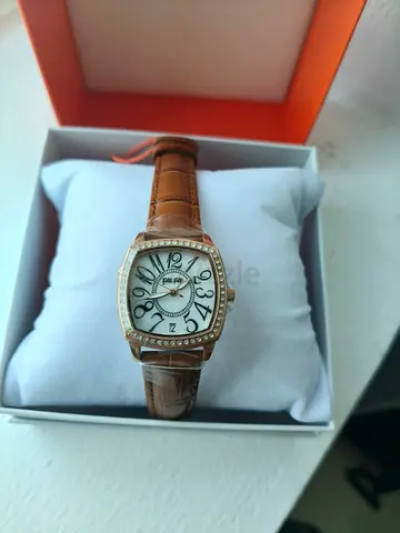 Folli Follie Ladies Watch – Brown Leather Strap | New in Box