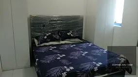 Spacious, fully furnished studio featuring a large, well-equipped kitchen, a high-end bathroom, and 