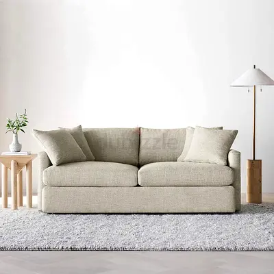 High quality crate&barrel lounge deep three seater sofa