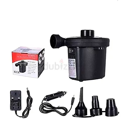 Electric Air Pump Inflator with Multiple Nozzles (Portable)