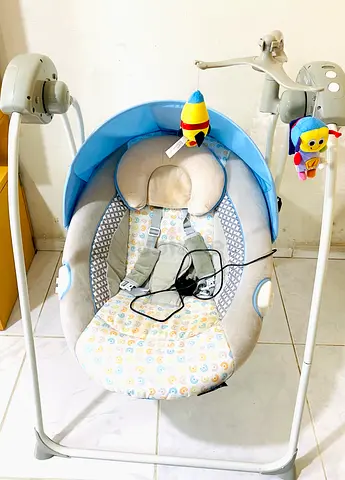 Baby Swing with Canopy and Music - Lightly Used