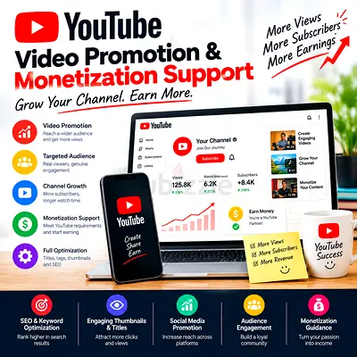 YouTube Video Promotion & Monetization Support