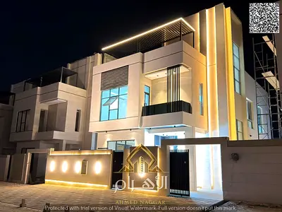 Premium villas in Ajman with a private pool and rooftop terrace – Super deluxe finishing | Own a luxury 5-bedroom villa in Al Helio 2, Ajman | Freehol