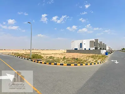 Land for Sale in Al Hoshi with Arab Ownership for All Nationalities 8 Easy Installments Quiet Location and Permit for Ground First & 50% Roof