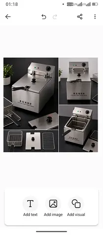 Commercial Stainless Steel Electric Deep Fryer with Basket