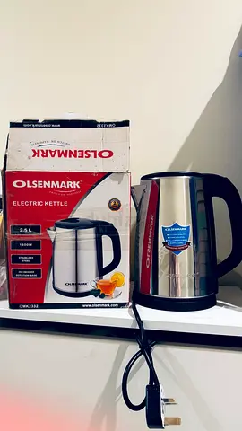 Olsenmark 2.5L Electric Kettle - Stainless Steel, Good Condition
