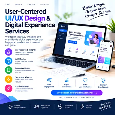 User-Centered UI/UX Design & Digital Experience Services