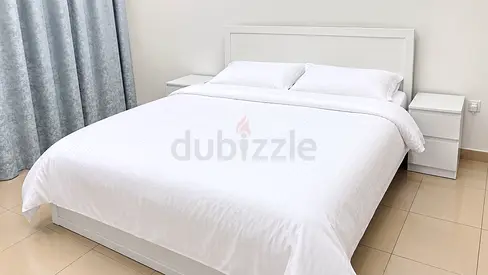 White Queen Bed Frame with Headboard + 2 Matching Nightstands