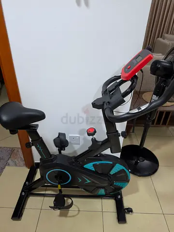 Used Indoor Exercise Bike with Magnetic Resistance and Monitor