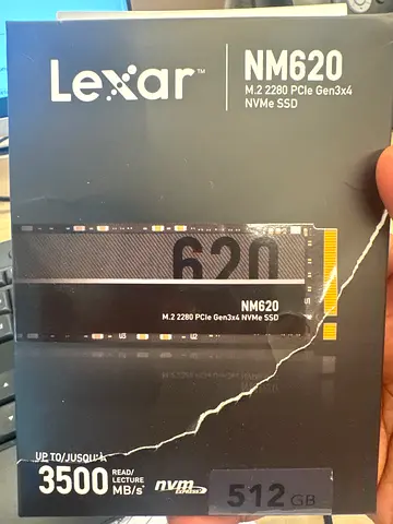 Lexar NM620 512GB NVMe M.2 2280 SSD - New in Box
