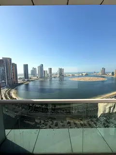 3BR Apt | First Row Corniche | Lake View | Al Taawun | AC by Owner | AED 65,000