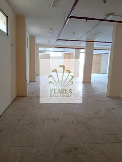 A warehouse/storage unit is available for annual rent in Al Jurf Industrial Area 3, Ajman, behind th