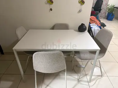 Dining table with chairs