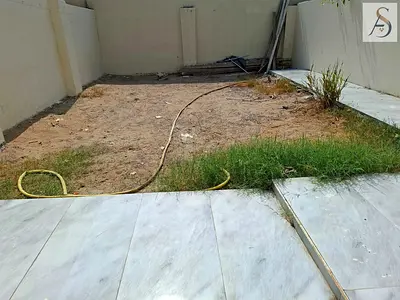 Spacious 2 bedroom hall with 3 washroom garden area / al jazzat area