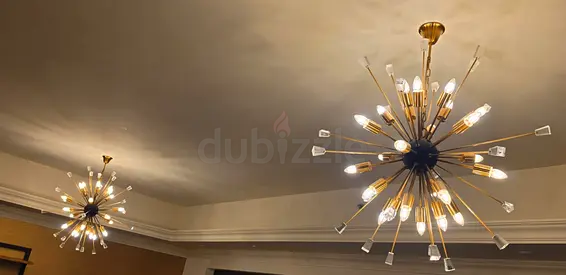 A pair of light furniture