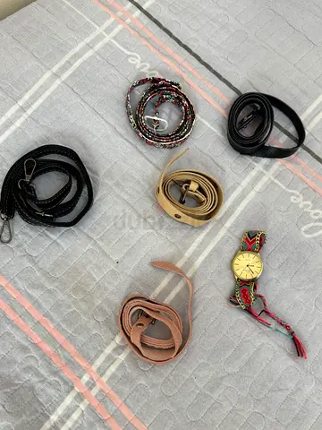 six distinct fashion accessories