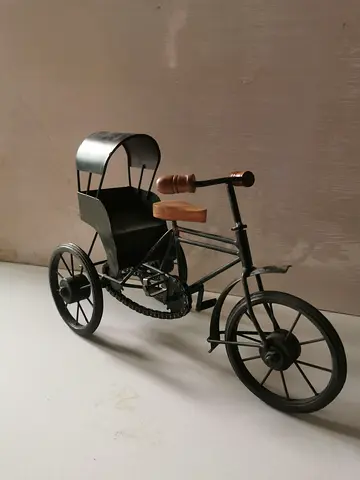 BRAND NEW Vintage Metal & Wood Miniature Vehicle Set (3 Pcs) - Moving Sale