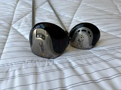 Pre-owned Golf Club Set with Stand Bag — TaylorMade Driver & Putter (Al Ain)