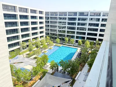 Gated community luxury 1bedroom only 63k with kitchen all appliances and all Facilities gym pool and BBQ area covered parking in aljada Community