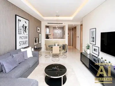 Furnished 1 Bedroom | Huge Balcony | High Floor