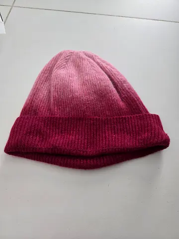 Maroon knit beanie winter hat