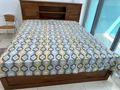 Furnished bedroom with attached bathroom sharing for couple in a double bedroom flat ( Keralite )